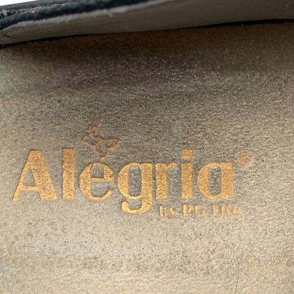 ALEGRIA  ALG-255Classic Blake Metallic Herringbone Clog Mules - Picture 3 of 12